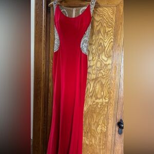 A long prom dress (worn once) LIKE NEW